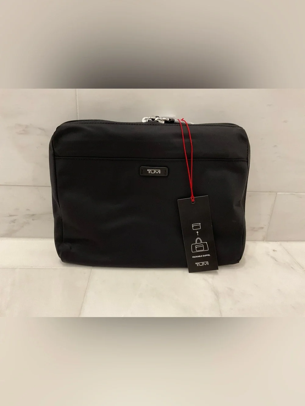 NEW TUMI Voyageur JUST IN CASE Nylon Packable 20.5” Duffel Bag - SOLID BLACK